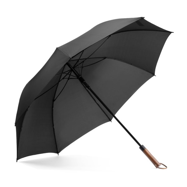 MATEO. Grand parasol en pongée (30") - 103 - Noir