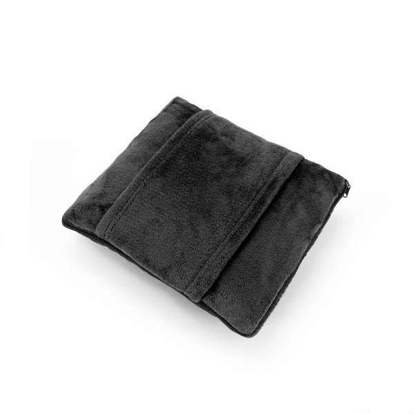 SNUGGY. Ensemble 3 en 1 en tissu peluche (220 g/m²) idéal pour les voyages - 103 - Noir
