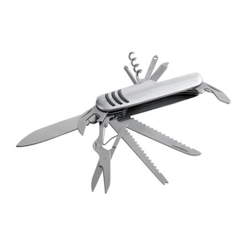 KAPRUN. Couteau de poche multifonctionnel en acier inoxydable et métal. - 