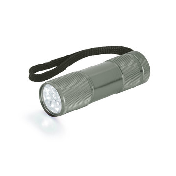 Lampe torche en aluminium avec 9 LED, FLASHY. - 