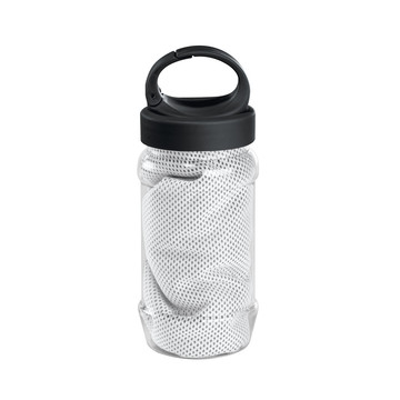 ARTX PLUS. Ensemble de bouteilles d'eau en PP et PET et de serviettes de sport en polyamide et polyester. - 