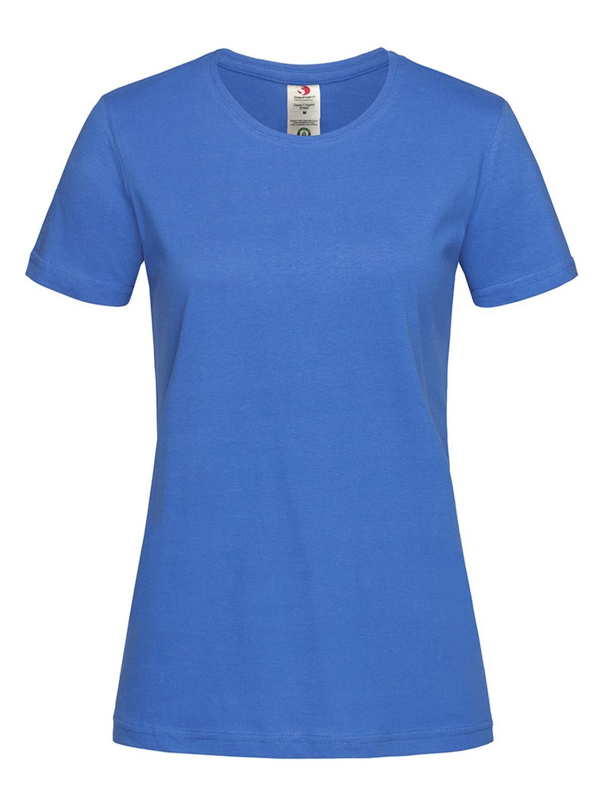 T-shirt ajusté en coton biologique Classic-T - Bright Royal