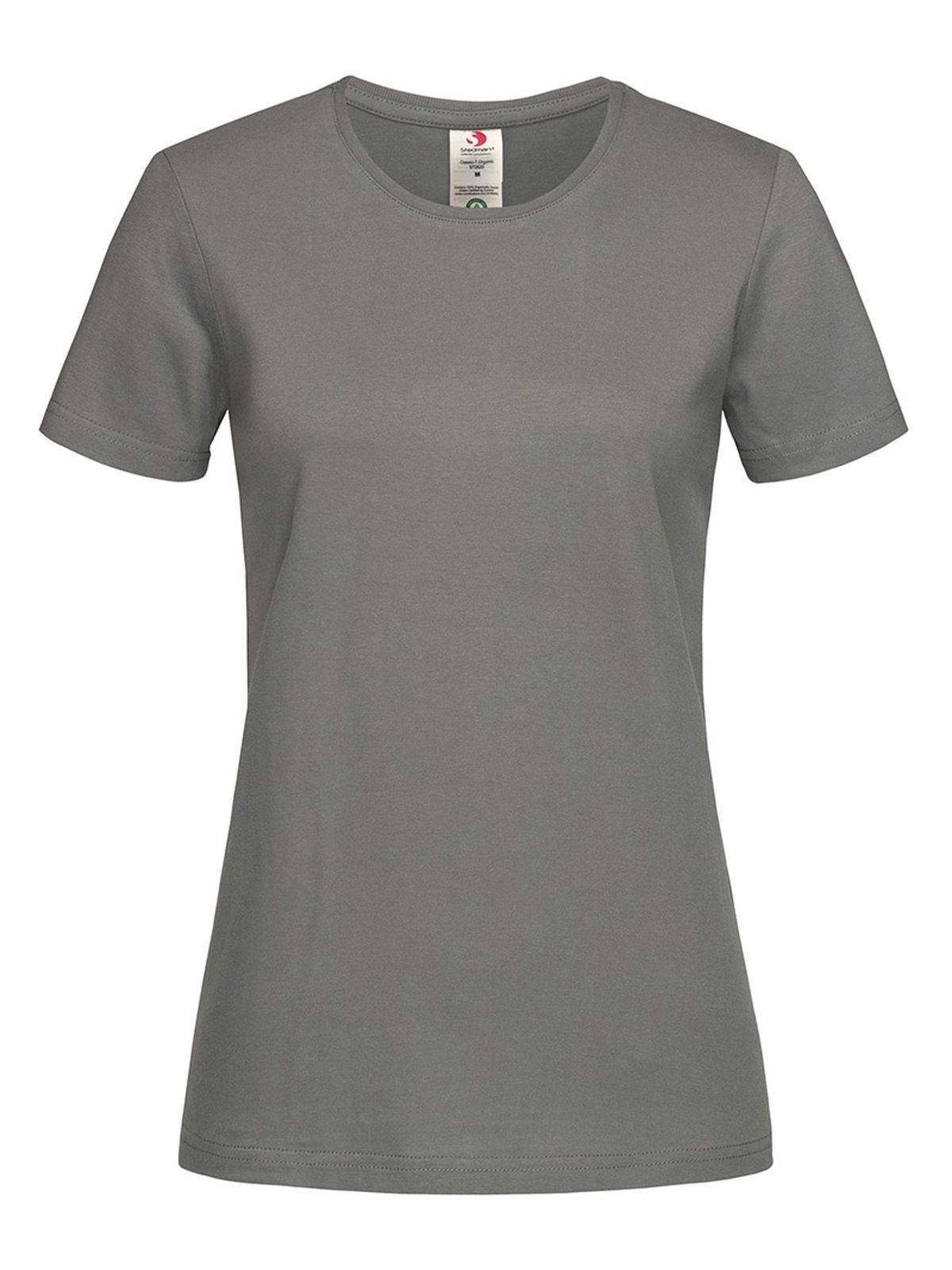 T-shirt ajusté en coton biologique Classic-T - RGY - Gris véritable