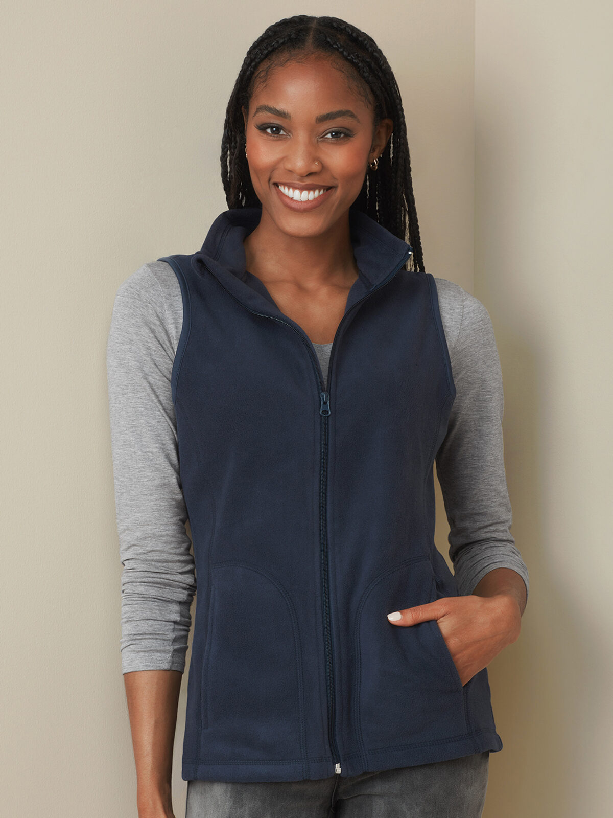 Gilet polaire de sport pour femme