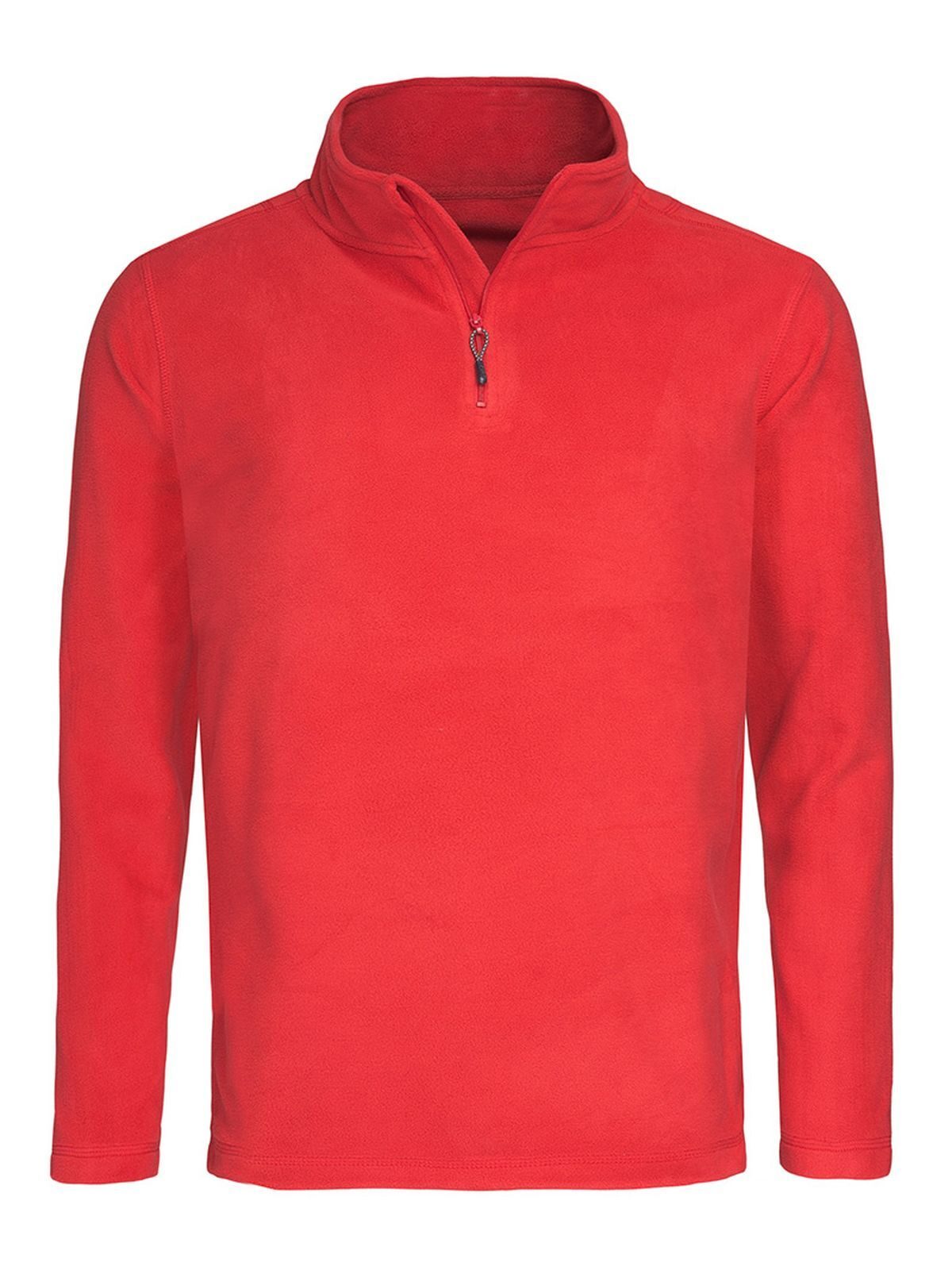 polaire active à demi-zip - 402 - Rouge Écarlate
