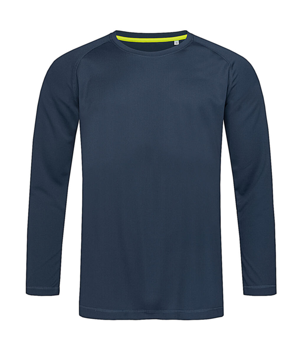 T-shirt Active Sport à manches longues raglan - MAB - Bleu Marina