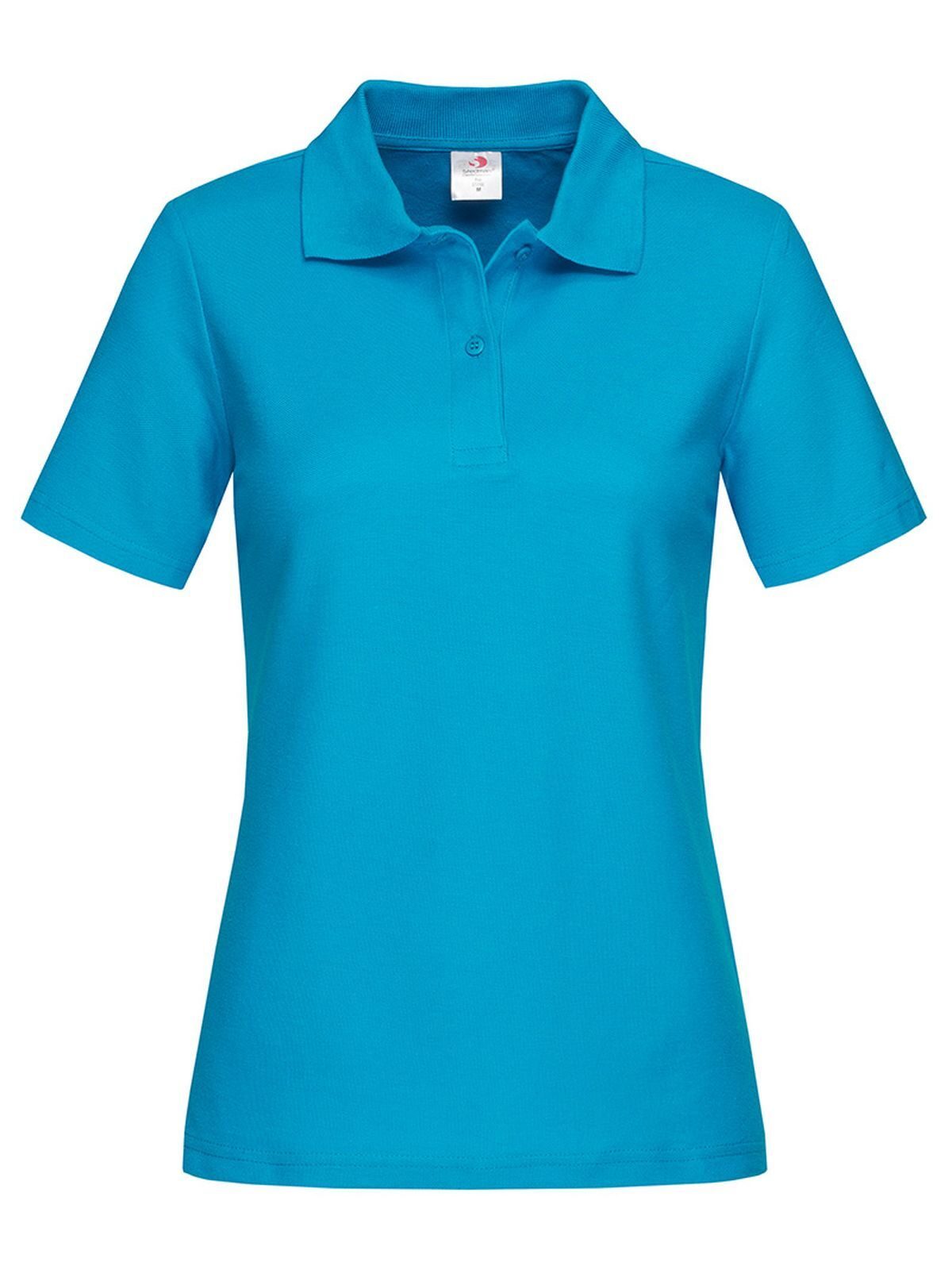 Polo piqué à manches courtes pour femme - OCB - Bleu Océan