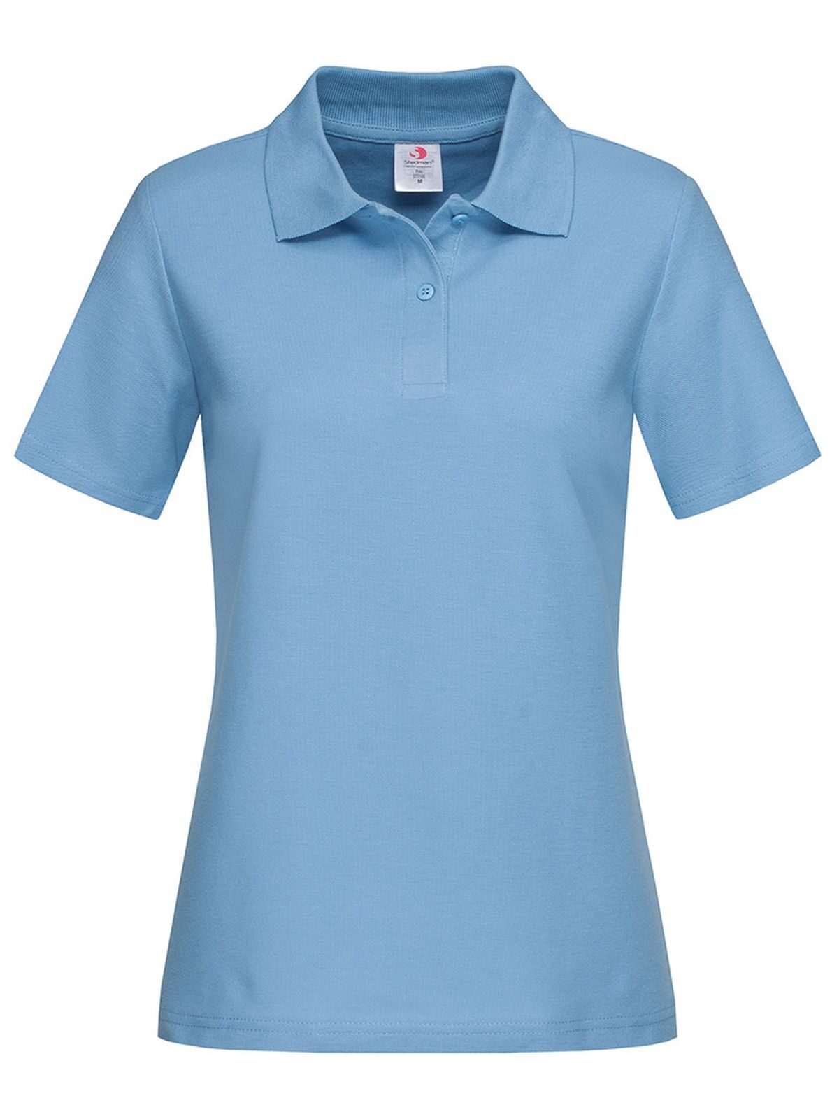 Polo piqué à manches courtes pour femme - LBL - Bleu clair