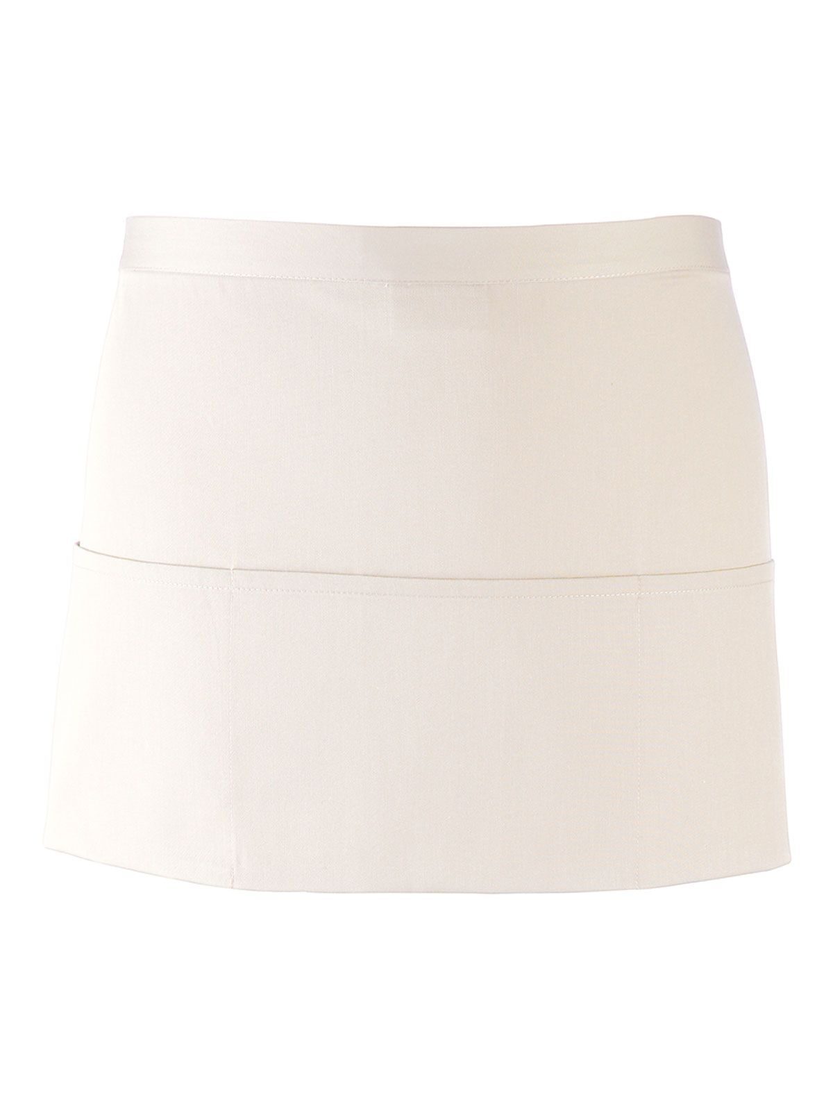 Tablier à trois poches de la collection Colors - Blanc