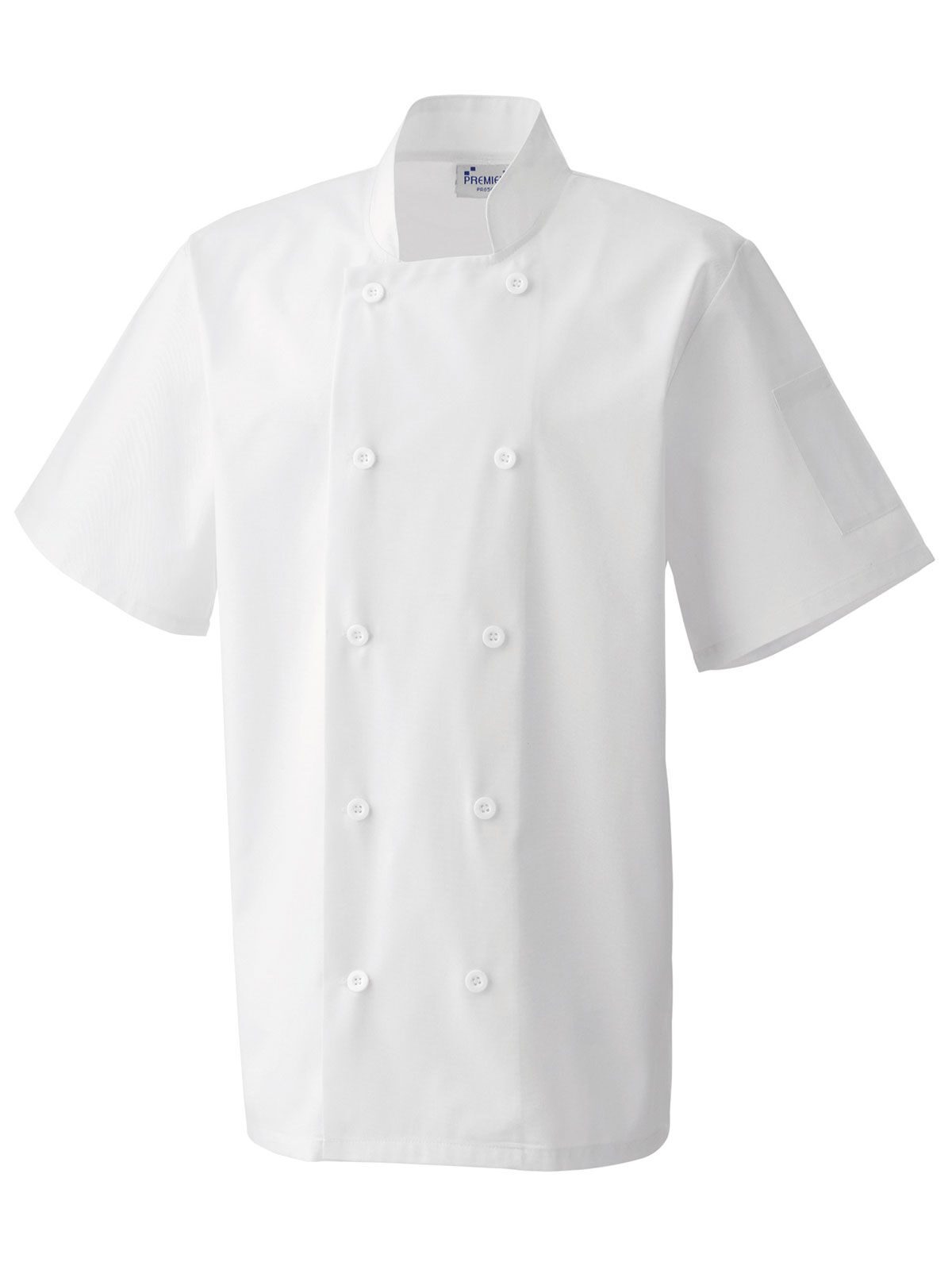 Veste de chef à manches courtes - Blanc