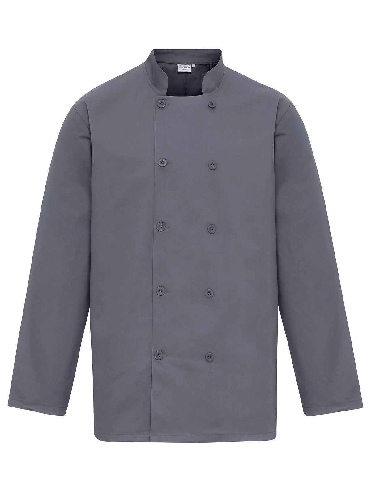 Veste de chef à manches longues - Acier