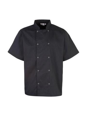 Veste de chef à manches courtes et cloutées sur le devant - 