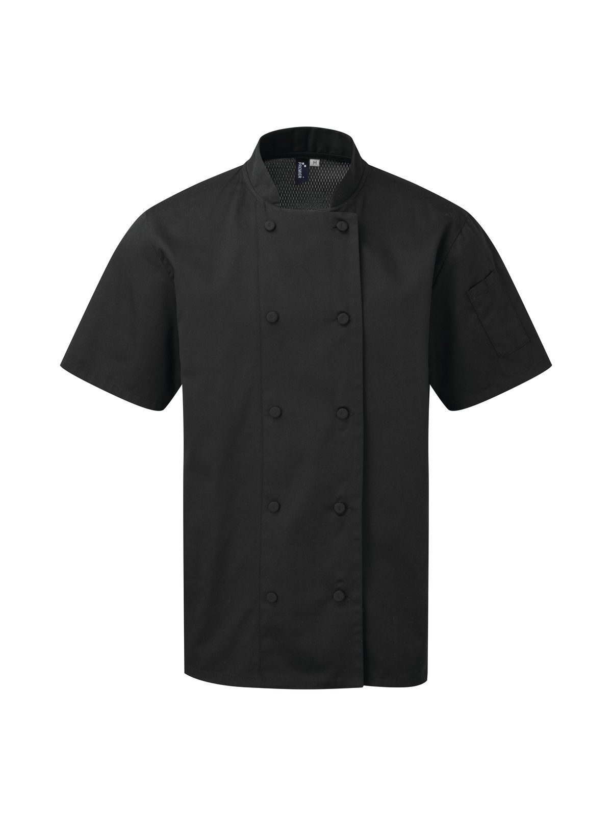 Veste à manches courtes Coolchecker® pour chef - noir
