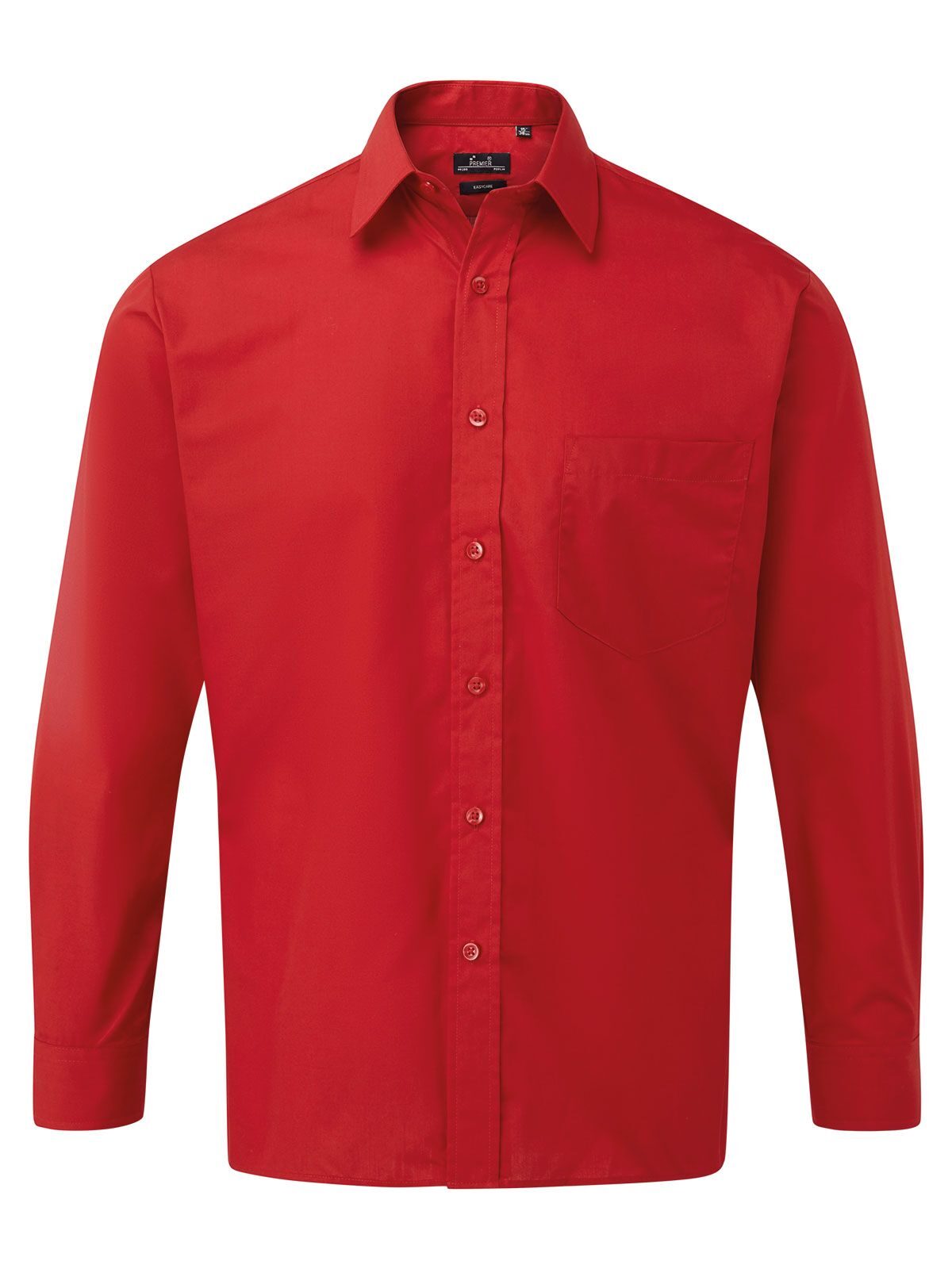 Chemise habillée à manches longues - rouge