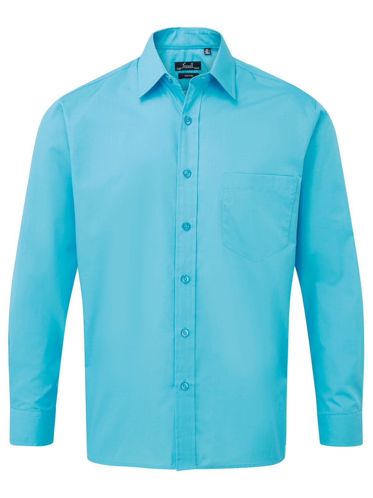Chemise habillée à manches longues - turquoise