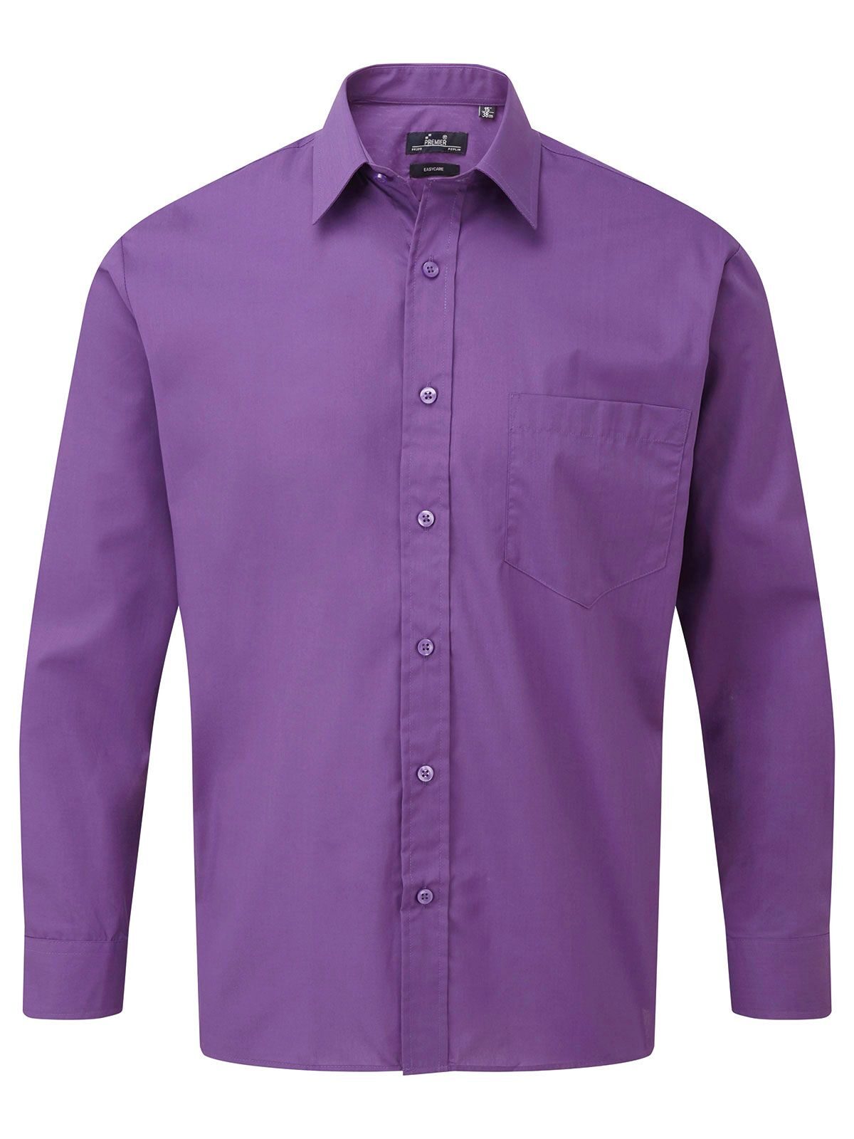 Chemise habillée à manches longues - violet riche