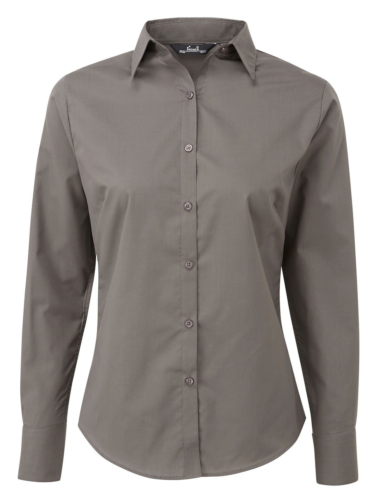 Chemisier en popeline pour femme - DGRE - gris foncé