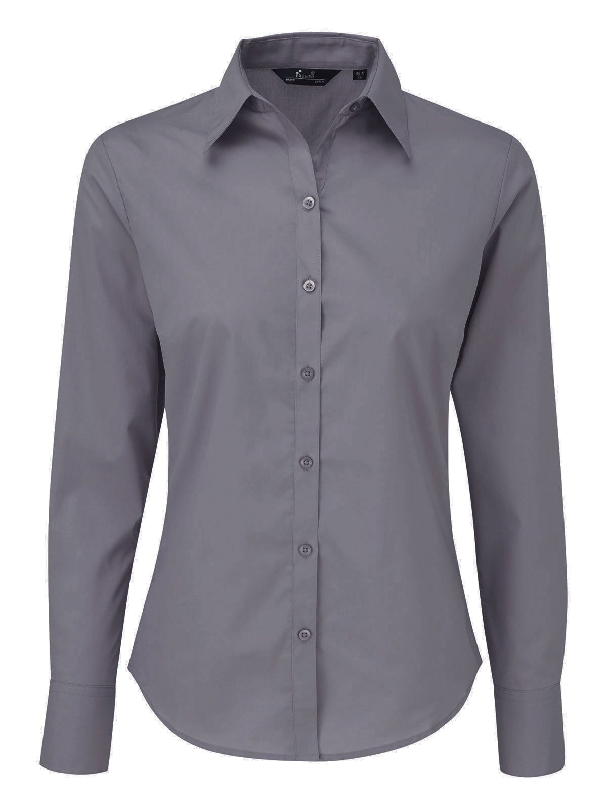 Chemisier en popeline pour femme - ACIER - ACIER