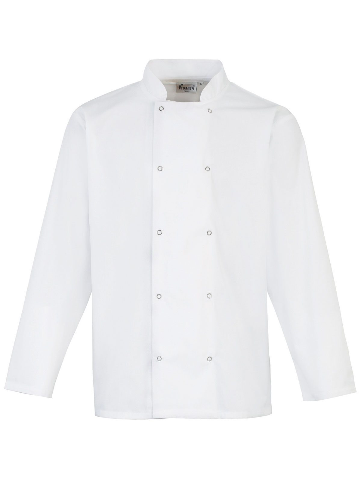 VESTE DE CHEF À MANCHES LONGUES ET À POUSSOIRS - BLANC - blanc