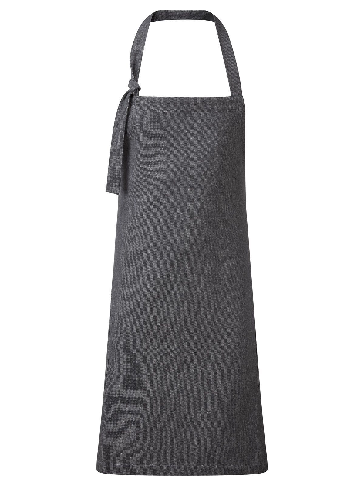 Tablier à bavoir durable Regenerate - GDEN - Denim Gris