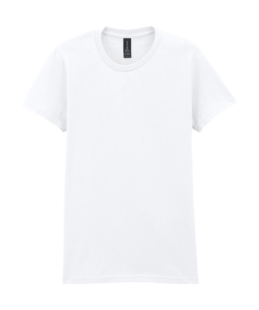 T-shirt mi-lourd Softstyle pour femmes - Blanc