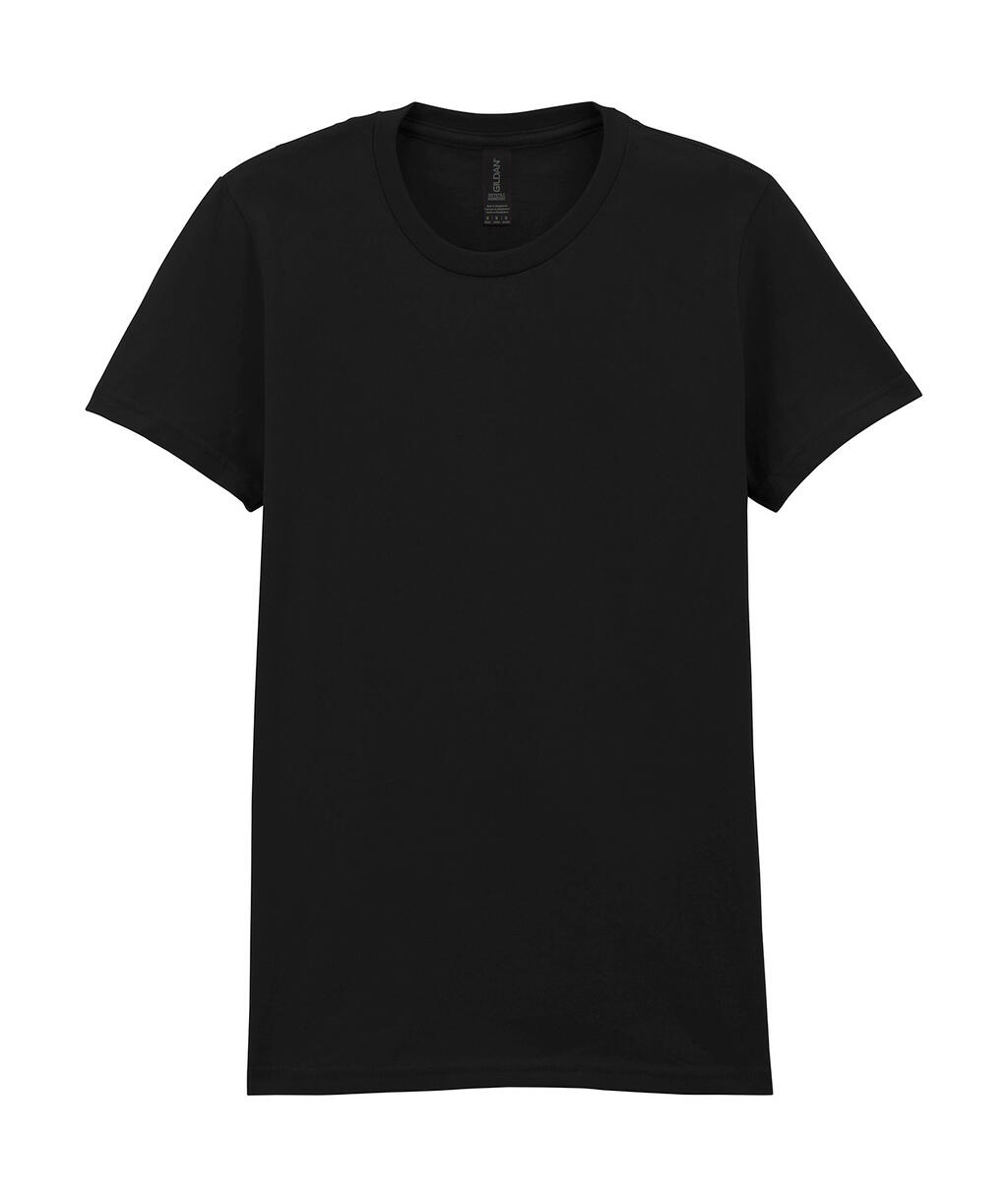T-shirt mi-lourd Softstyle pour femmes - 119 - Noir Profond