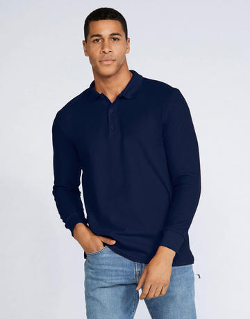 Polo en double piqué de coton de qualité supérieure