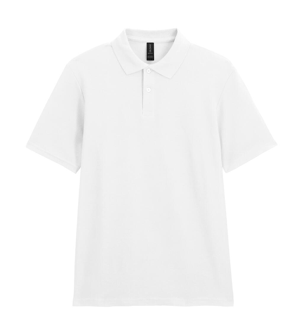 Polo double piqué style doux - Blanc