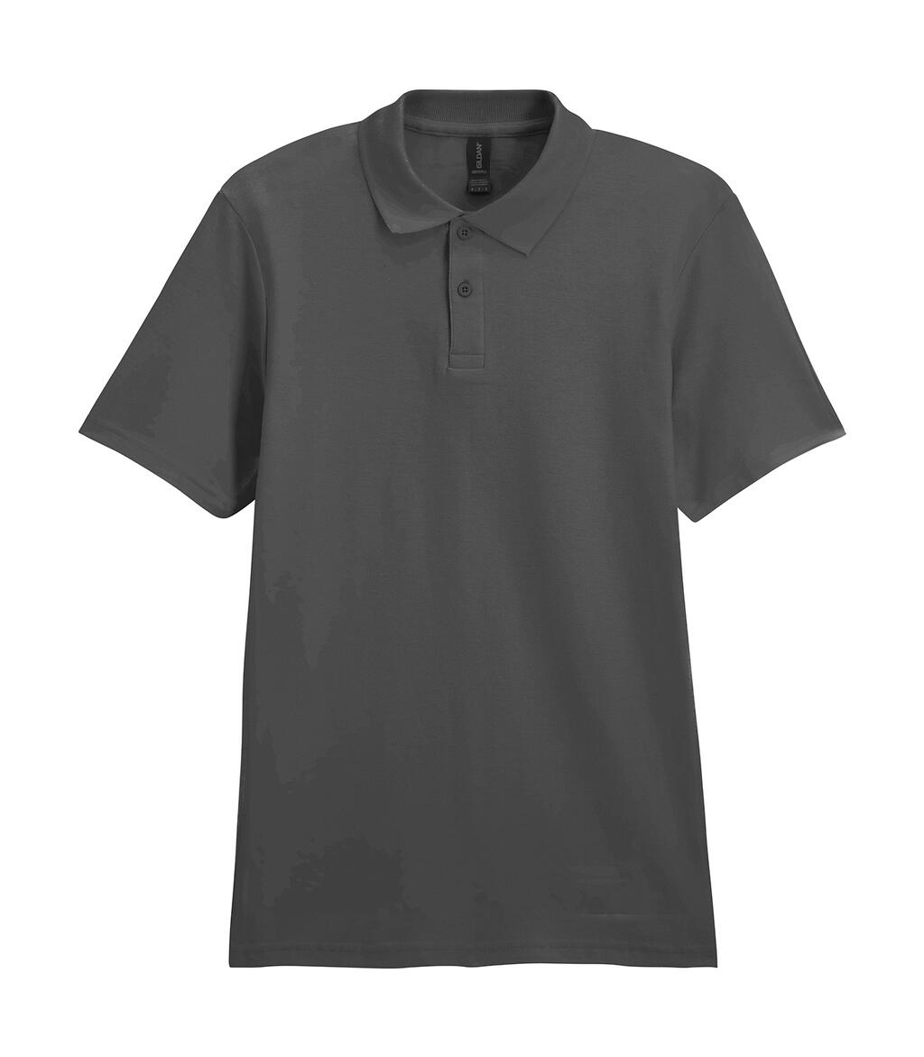 Polo double piqué style doux - Charbon de bois