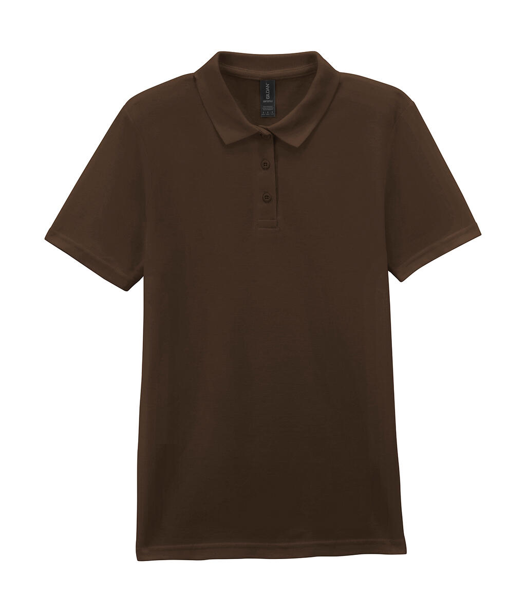 Polo double piqué style doux - Chocolat noir